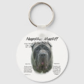 Porte-clés Mastiff napolitain (gris) (Verso)
