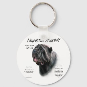 Porte-clés Mastiff napolitain (noir)