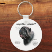 Porte-clés Mastiff napolitain (noir) (Verso)
