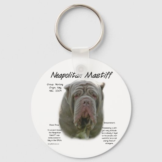Porte-clés Mastiff napolitain (tawny) (Recto)
