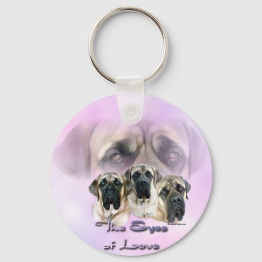 Porte-clés Mastiff yeux de Porte - clé d'amour (Recto)