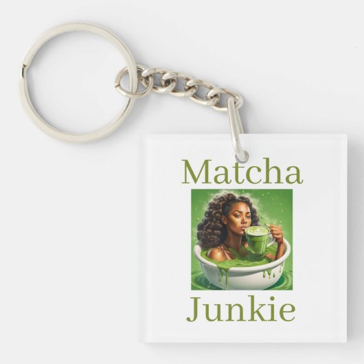Porte-clés Matcha Junkie (Devant)