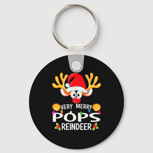 Porte-clés Matching Christmas Very Merry Ps Reindeer (Recto)