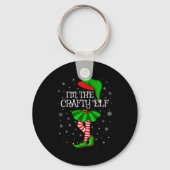 Porte-clés Matching Family Group I'm The Crafty Elf Christmas (Recto)