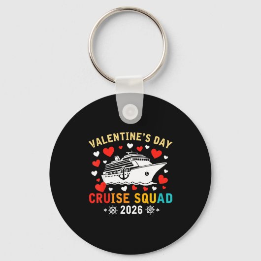 Porte-clés Matching Valentines Cruise Squad 2026 Cruise Ship  (Recto)