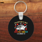 Porte-clés Matching Valentines Cruise Squad 2026 Cruise Ship  (Recto)