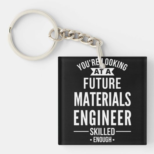 Porte-clés materials engineer gift (Devant)
