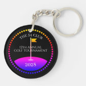 Porte-clés Matériel de golf de tournoi Arc-en-ciel (Dos)