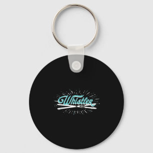 Porte-clés Matériel de ski d'hiver de la montagne Whistler Wh