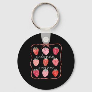 Porte-clés Maternelle Groovy Est Mon Jam Strawberry Kinder Te