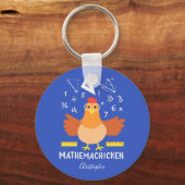 Porte-clés Math Chicken Gag Funny Mathemachickicken Enseignan (Recto)