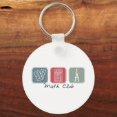 Porte-clés Math Club (Carré) (Recto)