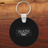 Porte-clés Math drôle est le seul sujet qui compte Math Te (Recto)