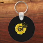 Porte-clés Math Enseignant Pi Numéro Tournesol (Recto)