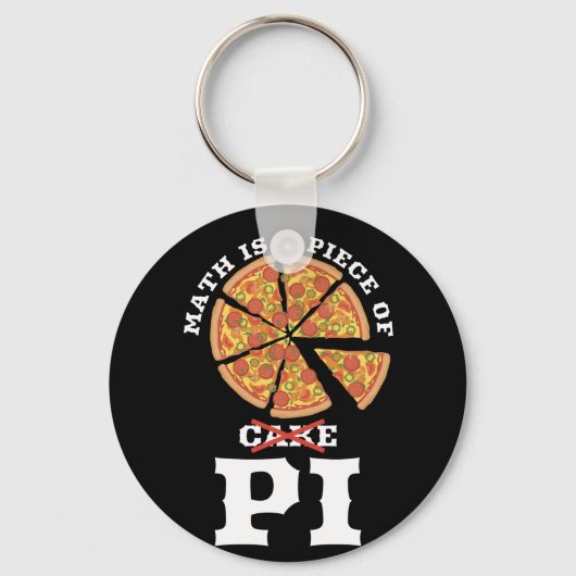 Porte-clés Math Est Une Pièce De Gâteau Apple Pi Joyeux Don J (Recto)