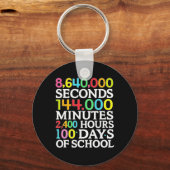 Porte-clés Math Formula 100 Days Of School Math Teacher Kids (Recto)