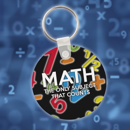 Porte-clés Math. Le seul sujet qui compte