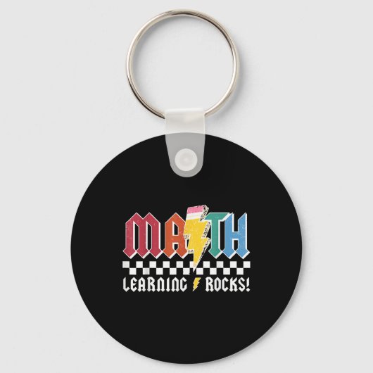 Porte-clés Math Learning Rocks Abcd Teacher Rock & Roll B (Recto)