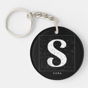 Porte-clés Math Monogramme - Lettre S