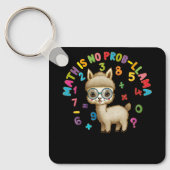 Porte-clés Math n'est pas Prob-Llama Math Llama Enseignant Re (Recto)