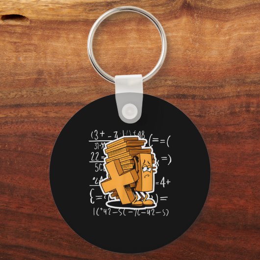 Porte-clés Math Overload Funny Equation Cartoon (Recto)