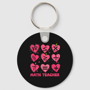 Porte-clés Math Saint-Valentin Professeur Math Symboles Arith