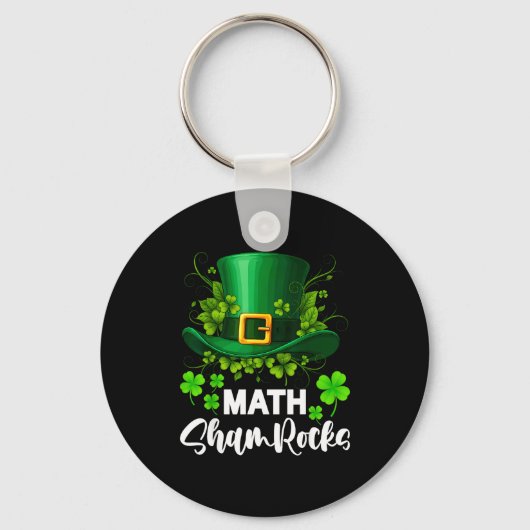 Porte-clés Math Shamrocks St. Patricks Day École (Recto)