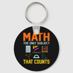 Porte-clés Math Sujet Counts Mathématique Math Enseignant