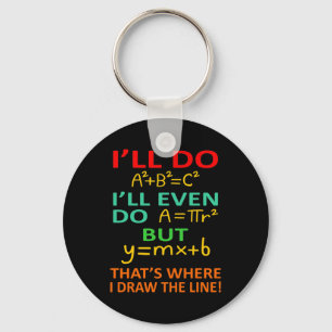 Porte-clés Math Teacher Equation Mathematics Maths Student