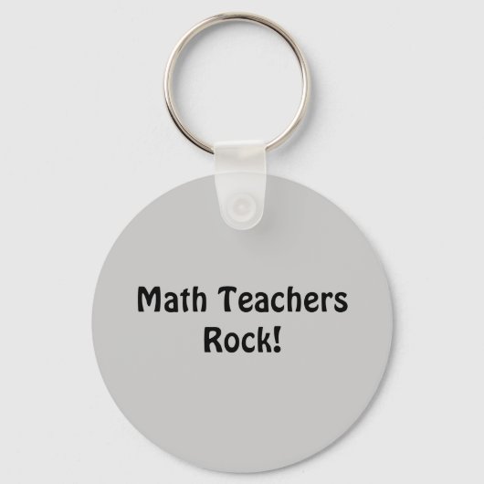 Porte-clés Math Teachers Rock ! (Recto)