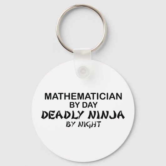 Porte-clés Mathématicien mort Ninja par nuit (Recto)