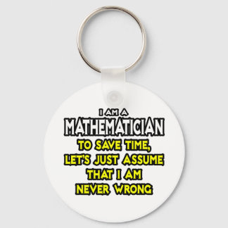 Porte-clés Mathématicien...Supposons Que Je Ne Me Trompe Jama
