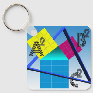 Porte-clés Mathématiques colorées