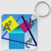 Porte-clés Mathématiques colorées (Dos)