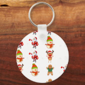 Porte-clés mathématiques de noël drôle (Recto)