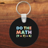 Porte-clés Mathématiques faites le calcul, conception d'équat (Recto)