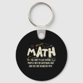 Porte-clés Mathématiques Mathématiques Mathématiques Math Ens (Recto)