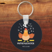 Porte-clés Maths de poulet Gag amusant Mathemachickicken ense (Recto)