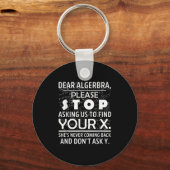 Porte-clés Maths drôles pour les amateurs de maths Nerd Nerd (Recto)