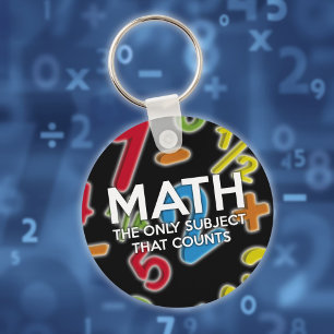 Porte-clés Maths. Le seul sujet qui compte