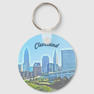 Porte-clés Matin Cleveland Ohio Porte - clé