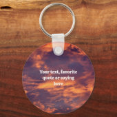 Porte-clés Matin Sky Nature Personnalisé (Recto)