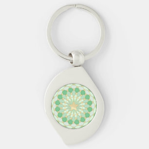 Porte-clés Matrice d'étoiles dorées élargissant des cercles p