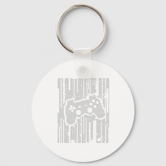 Porte-clés Matrix Pad - Jeux Vidéo de Gamer Contrôleur (Recto)
