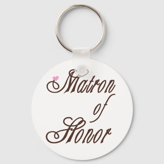 Porte-clés Matron of Honor Classy Browns (Recto)