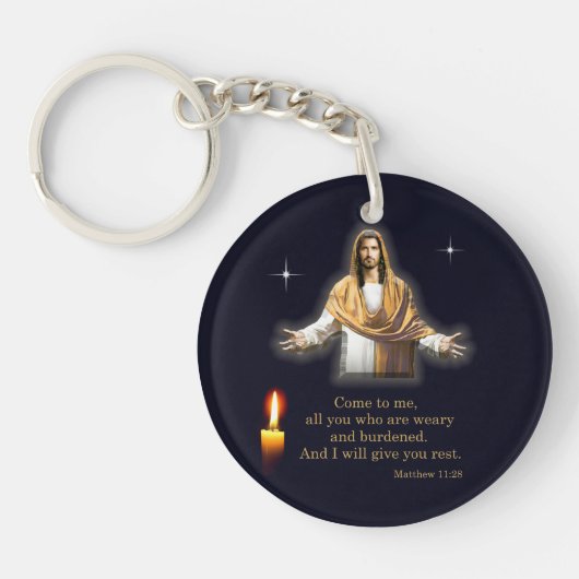 Porte-clés Matthieu 11:28 (Devant)