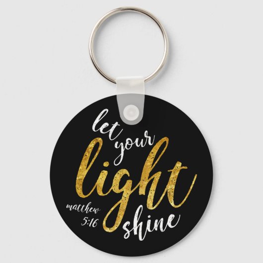 Porte-clés Matthieu 5:16 - Brille Ta Lumière (Recto)