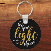 Porte-clés Matthieu 5:16 - Brille Ta Lumière (Recto)
