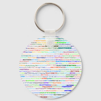 Porte-clés Matthieu Texte Design II Porte - clé