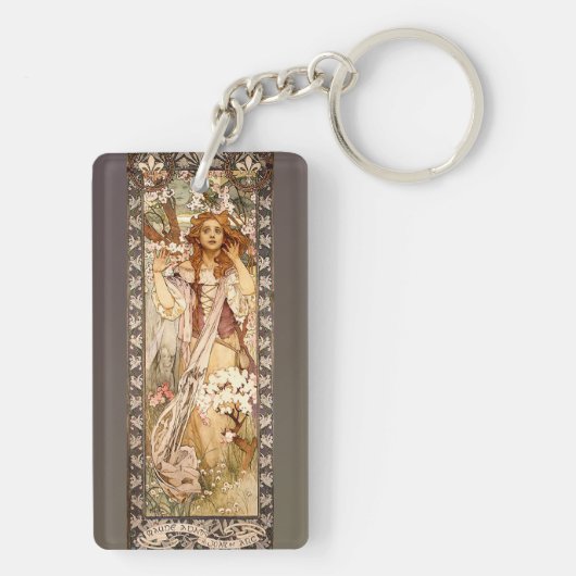 Porte-clés Maude Adams d'Alphonse Mucha comme Jeanne d'Arc (Dos)